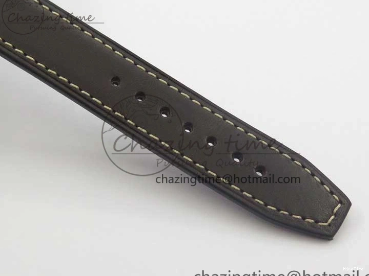 MIROTIME 0514 Pilot Chrono Spitfire IW387903 SS ZF 1:1 Best Edition Black Dial on Brown Leather Strap A OdorResistant 7127